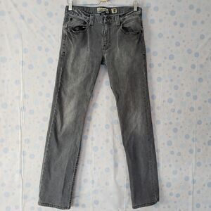 RSQ slim and straight gray distressed jeans